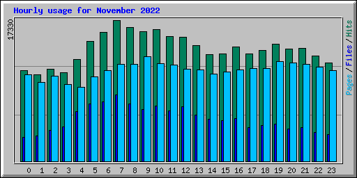 Hourly usage for November 2022